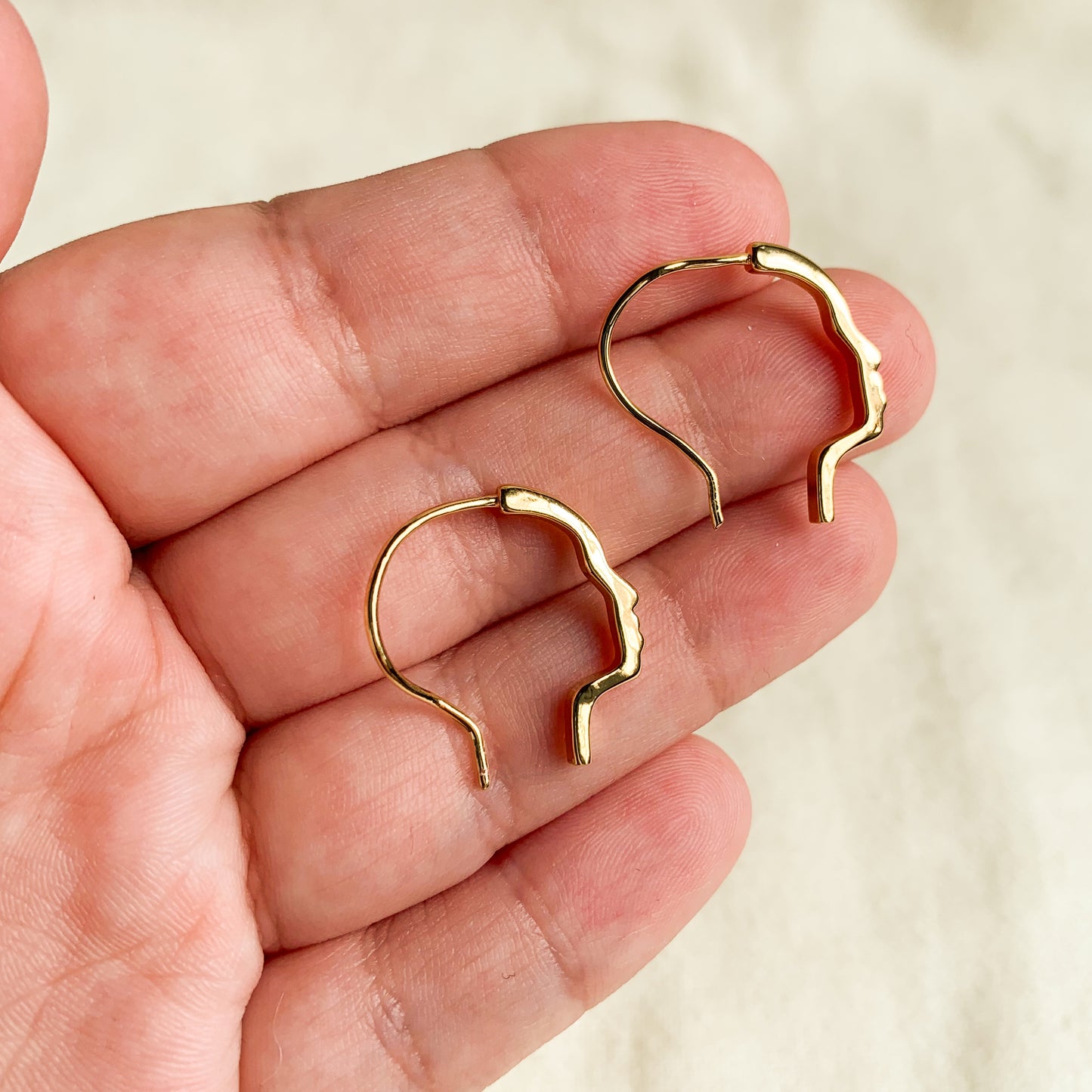 Abstract Face Hoops