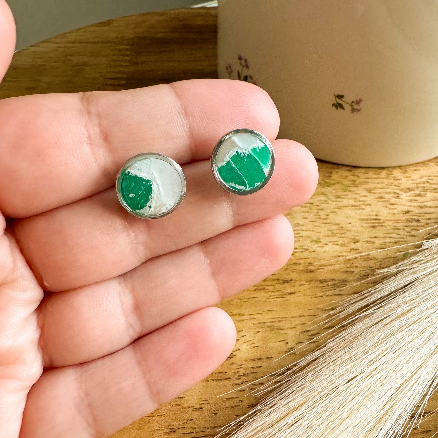 Faux Stone Studs