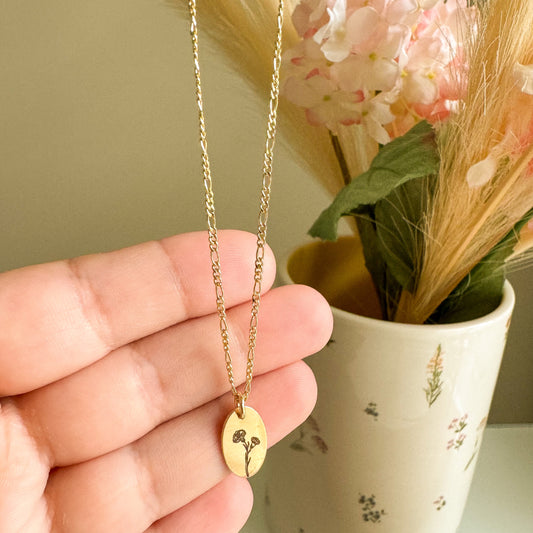 Gold Filled Birth Flower Necklace PRE-ORDER