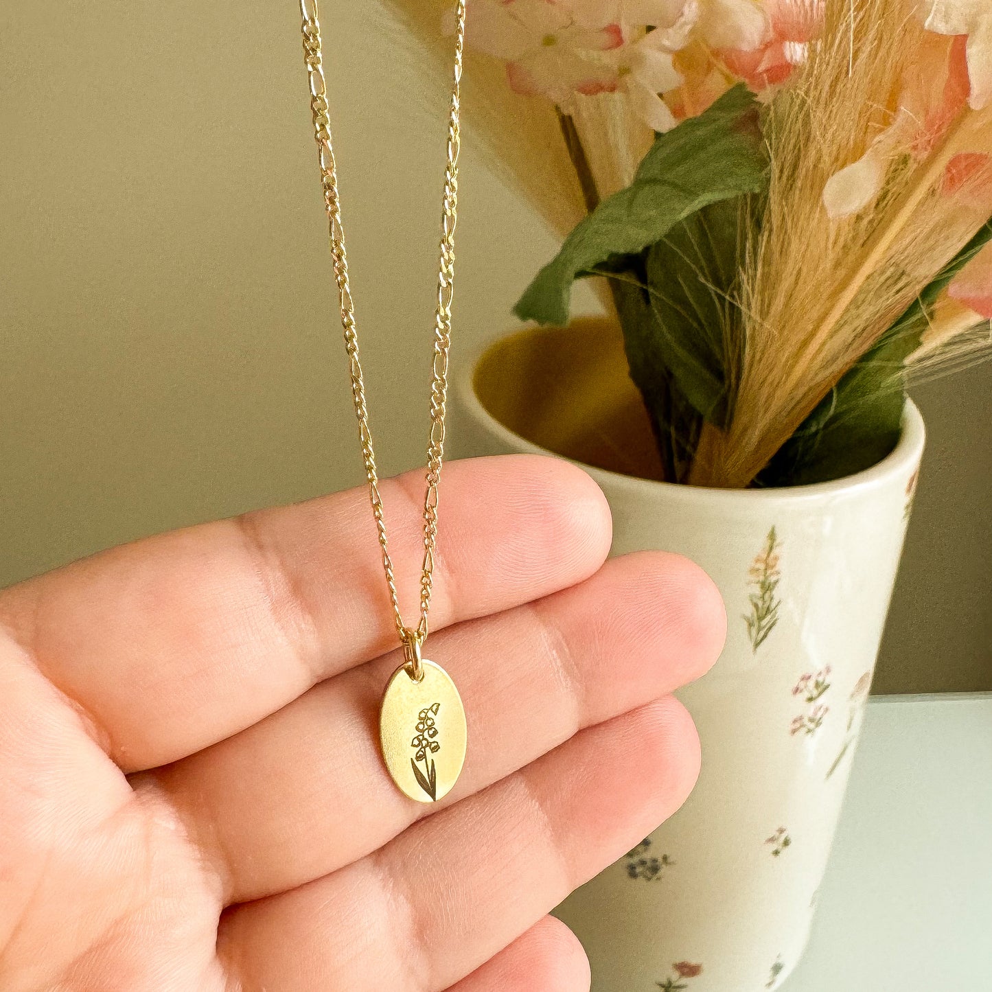 Gold Filled Birth Flower Necklace PRE-ORDER