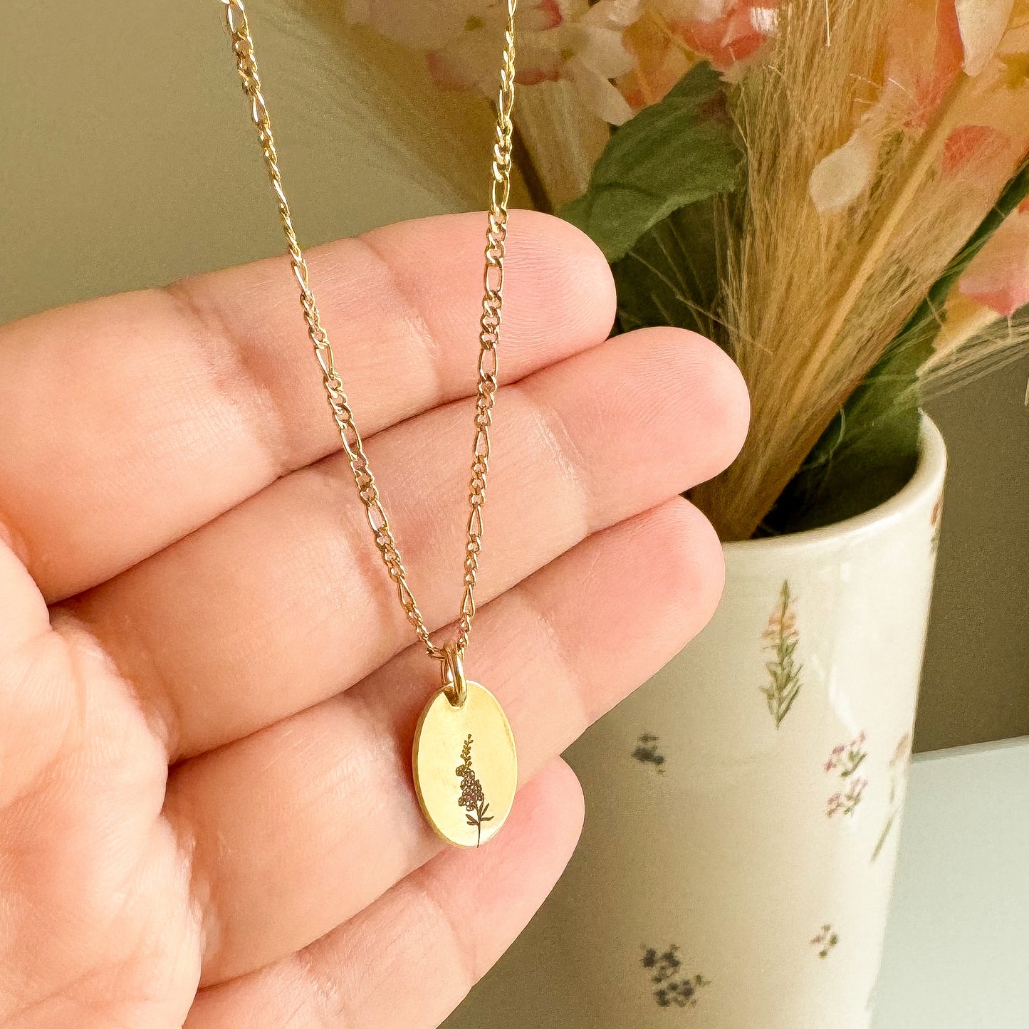 Gold Filled Birth Flower Necklace PRE-ORDER