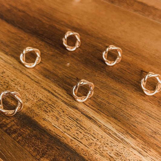 Twisted Circle Studs